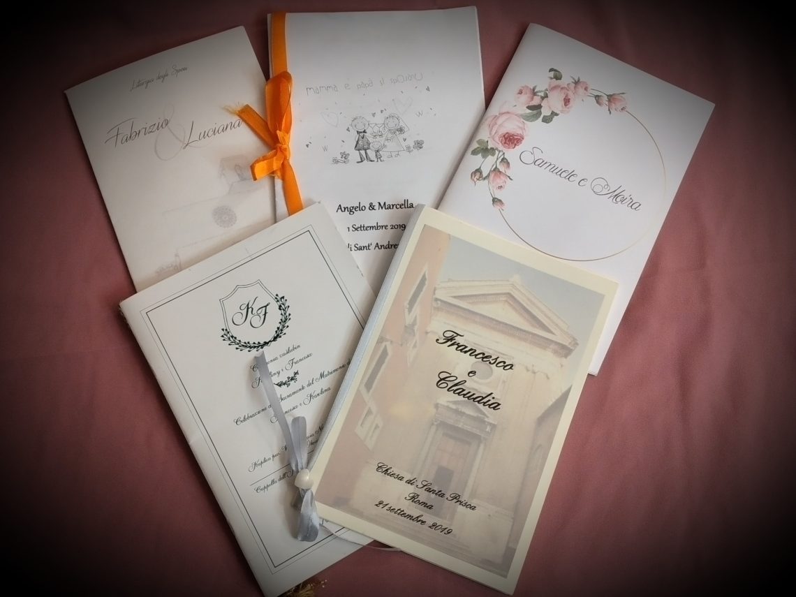 LIBRETTO MATRIMONIO MESSA